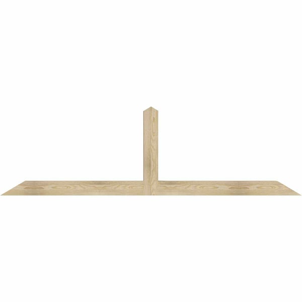 Ekena Millwork Portland Rough Sawn Timber Gable Bracket, Douglas Fir, 84"W x 24"H x 4"D x 4"F, 7/12 Pitch GBW084X24X0404POR00RDF - main